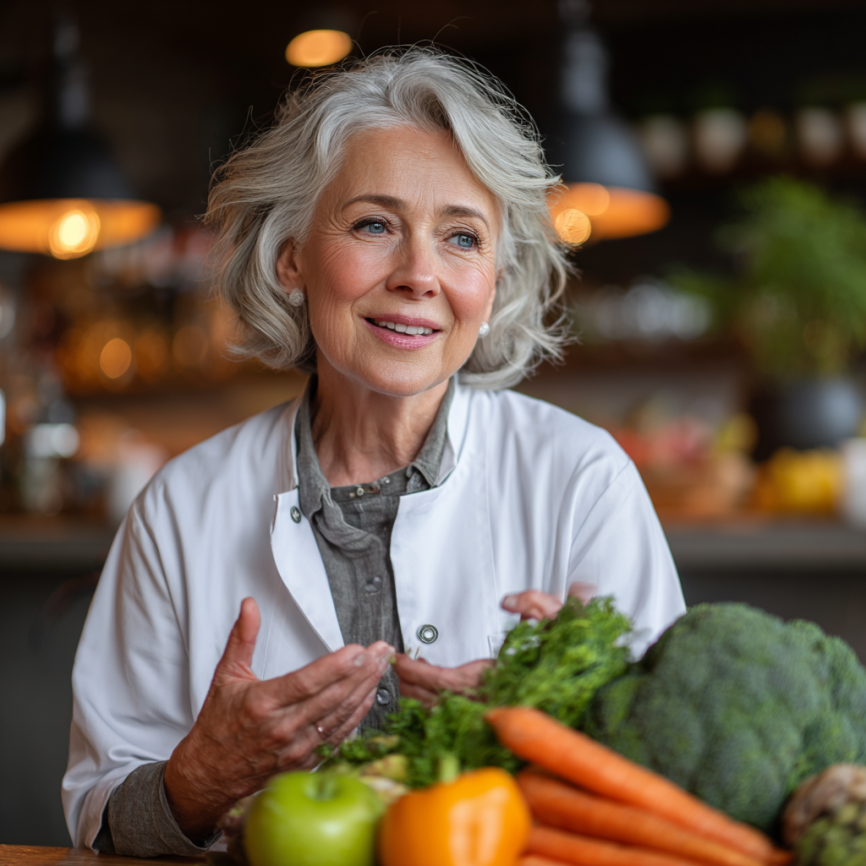 Активна пара зрілого віку займається йогою